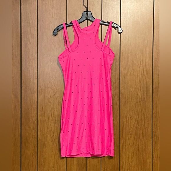 Versace Jeans Couture Crystal-Embellished Logo Minidress size S - Picture 10 of 15